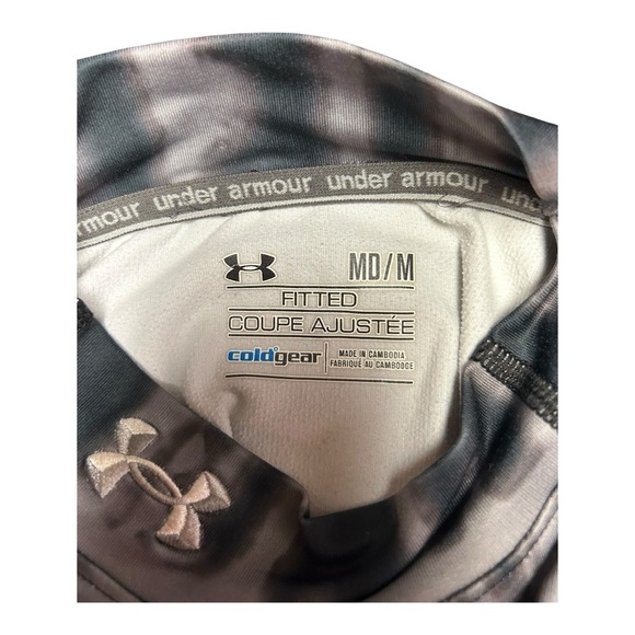 Under Armour Women's Size M Fitted Coupe Ajustee Coldgear Activewear Top gray - Picture 8 of 10